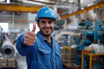 A factory worker smiling at the camera while holding a large stack of plastic bottles, conveying pride and satisfaction in their work.