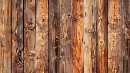 Rustic Wood Texture Background with Knots and Grains in Warm Brown Tones