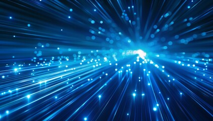 Naklejka premium Shine dynamic scene. Neon flare. Colorful rays. Magic moving fast lines. Magic hologram display. Mystic beam. Stylish fantasy space. Bright blurred waves.