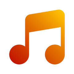 music gradient icon