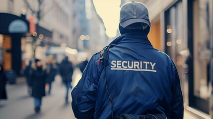 Security Guard on Duty in the City