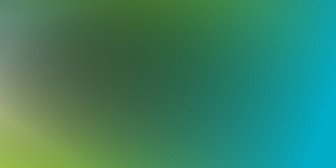 The image is of a gradient background that transitions from yellow-green on the left to blue-green on the right. Grainy noise texture gradient background banner poster header design. 
