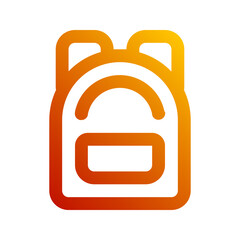 Fototapeta premium school bag gradient icon