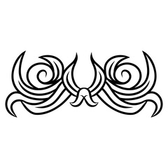 swirl floral decorative element