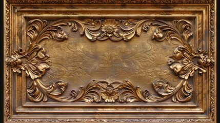 A close-up shot of a shiny gold plaque mounted on a wall