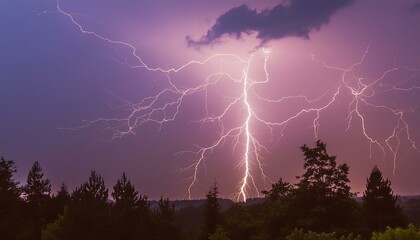 lightning in the night