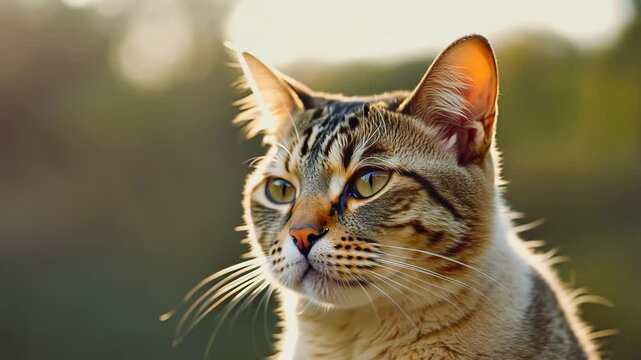 Serene Feline Gaze