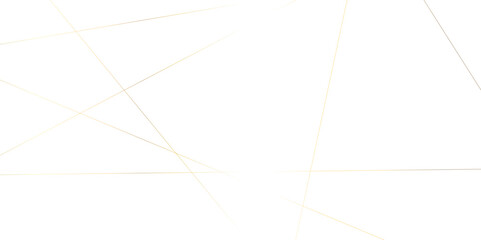 Abstract luxury gold geometric random chaotic lines with many squares and triangles shape on white background.	
