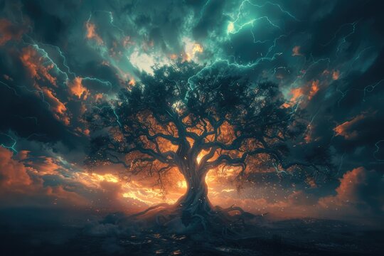 Lightning Tree Images – Browse 58,330 Stock Photos, Vectors, and Video ...