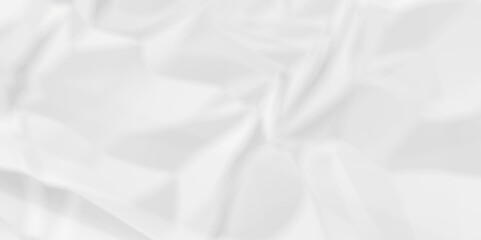 Abstract white crumpled paper wrap background texture pattern overlay. wrinkled high resolution arts craft and Seamless white crumpled paper.	

