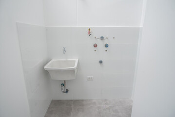 Laundry area of family apartment