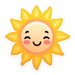PNG Sun outdoors sticker face