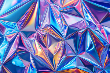 Abstract Modern pastel colored holographic background in 80s style