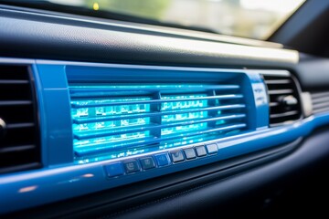 Obraz premium Dual zone climate control system for car air conditioning with advanced control features