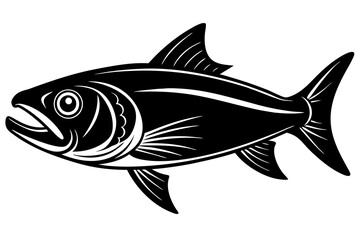 tarpon head iconsilhouette vector illustration 