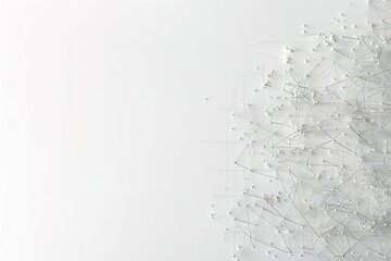 White background with subtle geometric patterns for the site's design, featuring soft gradients and an abstract representation