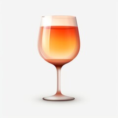glass of wine wine cellar web icon orange gradient white , generated by AI