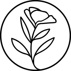 luxury floral or flower line signature icon logo design 7