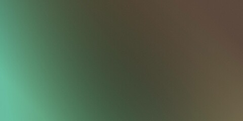 The image is a gradient background with a dark brown color at the top and a light sea green color at the bottom. Grainy noise texture gradient background banner poster header design. 