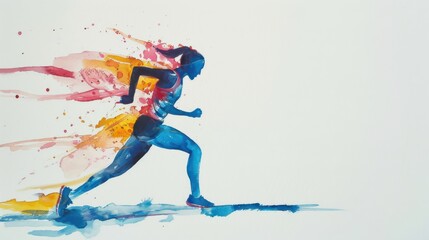 Naklejka premium Olympic watercolour