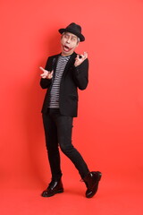 50s man in Halloween costume