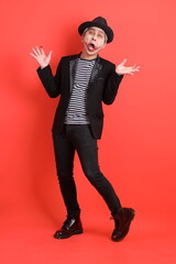 50s man in Halloween costume