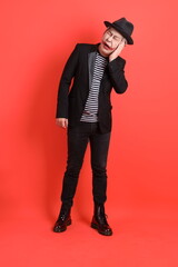 50s man in Halloween costume