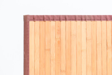 brown wood mat texture isolated on white background