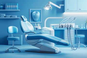 Modern dental clinic with advanced equipment, clinic, oral health diagnosis