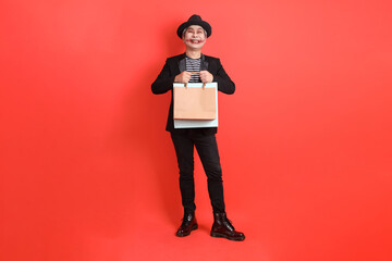 50s man in Halloween costume