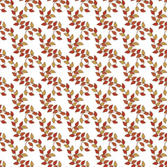 Hand drawn pattern design for fall season