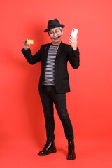 50s man in Halloween costume