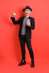 50s man in Halloween costume