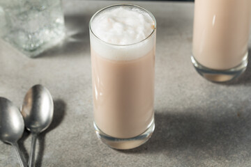 Sweet New York Chocolate Egg Cream Drink