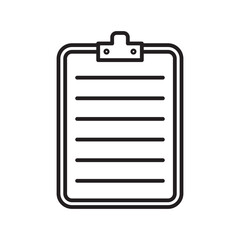 Assignment icon Black line art vector