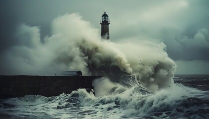 Lighthouse in a Storm