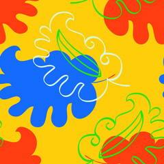 Ornament from Indian culture motifs.Vector.Image on white and color background.