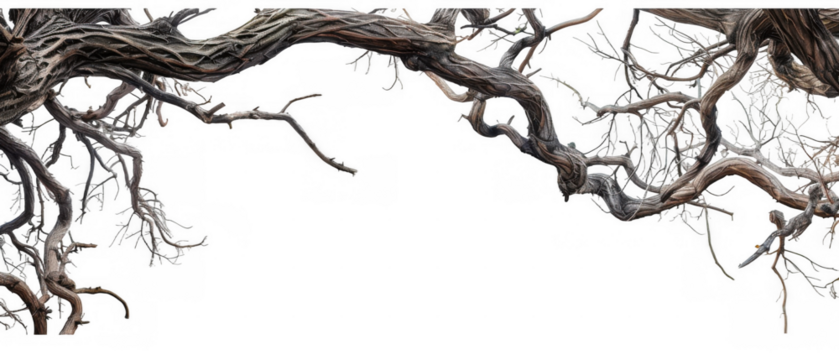 Tangled Tree Vines with Twisted Branches