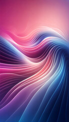 Obraz premium Smooth Gradient Abstract Image with Flowing Wave-Like Curves