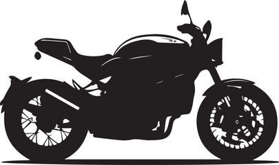 Obraz premium silhouette of motorcycle