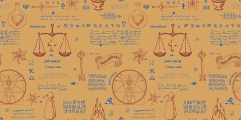 alchemical formula with encrypted symbols