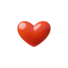 3d illustration featuring a glossy red heart reflecting the Spirit of St. Valentine