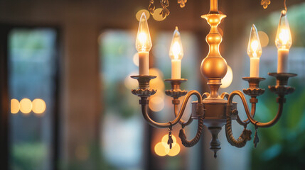 burning candles in the church