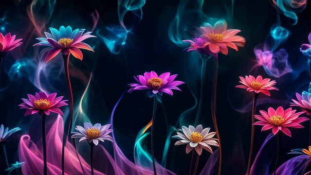 Beautiful background with glowing colors