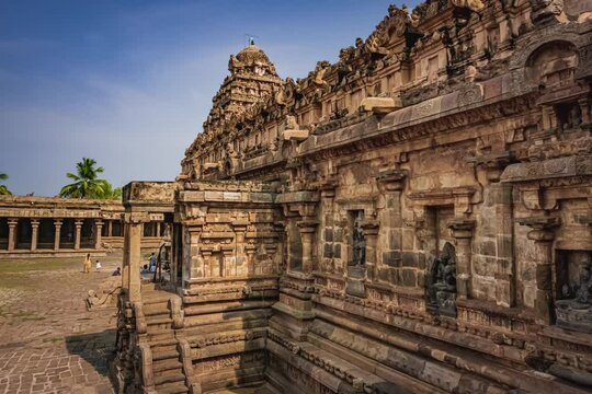 Shri Airavatesvara Temple is a Hindu temple located in Dharasuram, Kumbakonam, Tamil Nadu. It was built by Chola emperor Rajaraja-2. The temple dedicated to Shiva. It is a UNESCO World Heritage Site.	