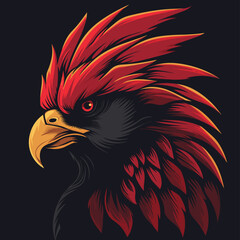 Illustrated Eagle Mascot: Logo, Mascot, Illustration, Vector Graphic for Sport and E-Sport Gaming Teams