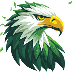 Illustrated Eagle Mascot: Logo, Mascot, Illustration, Vector Graphic for Sport and E-Sport Gaming Teams