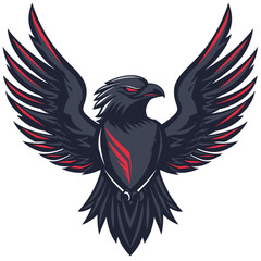 Illustrated Eagle Mascot: Logo, Mascot, Illustration, Vector Graphic for Sport and E-Sport Gaming Teams