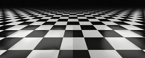 A black and white mosaic pixel background with a checkerboard pattern. The high contrast between the pixels creates a bold and striking design.