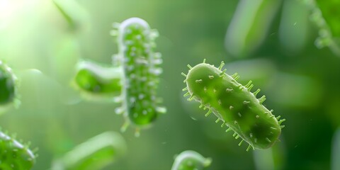Probiotics support gut health by promoting beneficial bacteria growth. Concept Gut Health, Probiotics, Beneficial Bacteria, Digestive System, Nutrition